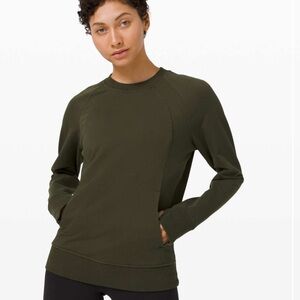 Lululemon Scuba Crew Dark Olive